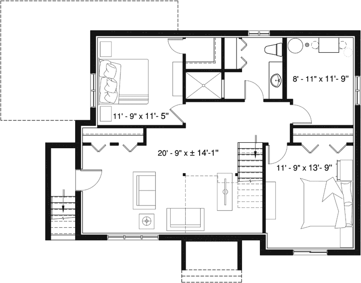 Lower Floor Plan:5-1349