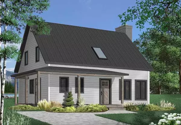 Country house plans 5-1356 - front exterior, 1,772 sq ft, 3 bed, 2 bath house plans | Monster House Plans