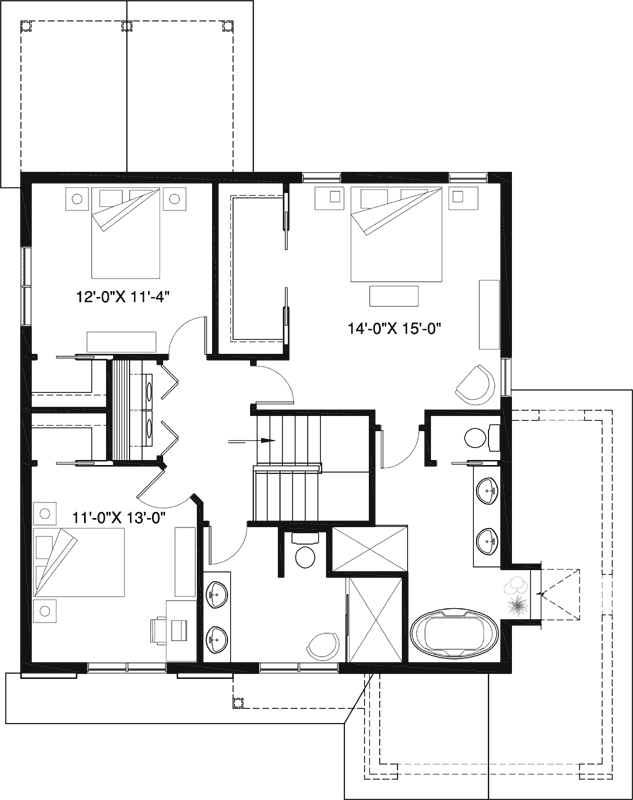 Upper/Second Floor Plan:5-1357