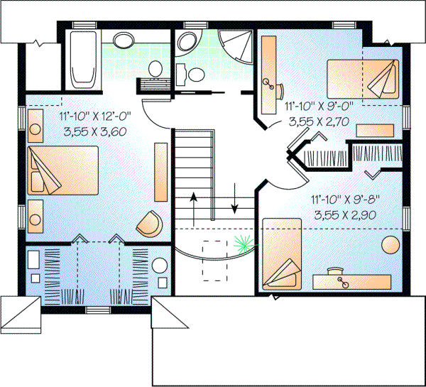 Upper/Second Floor Plan:5-270