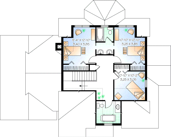 Upper/Second Floor Plan:5-307
