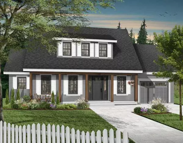 Country house plans 5-316 - front exterior, 1,838 sq ft, 3 bed, 2 bath house plans | Monster House Plans