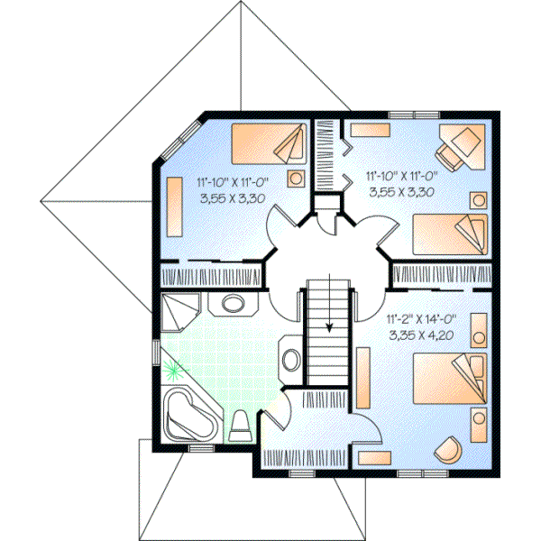 Upper/Second Floor Plan:5-346