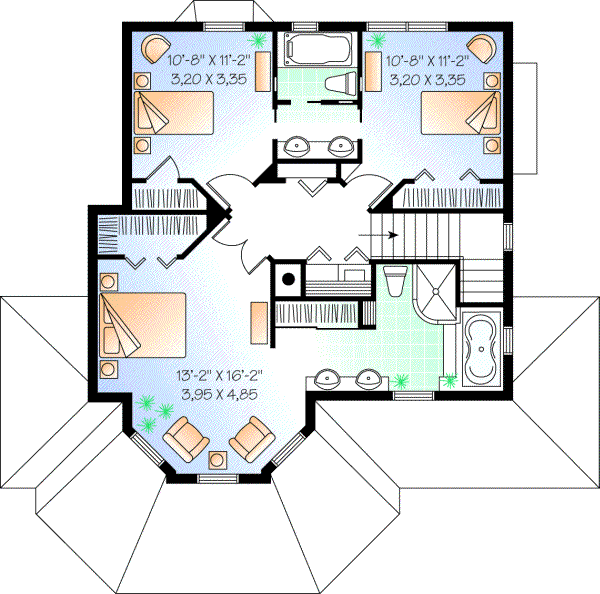 Upper/Second Floor Plan:5-360