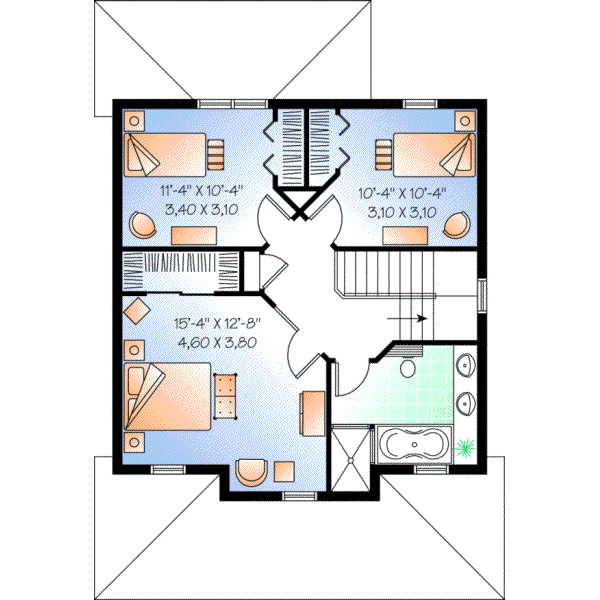 Upper/Second Floor Plan:5-375