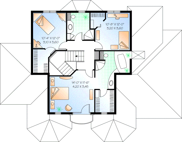 Upper/Second Floor Plan:5-388