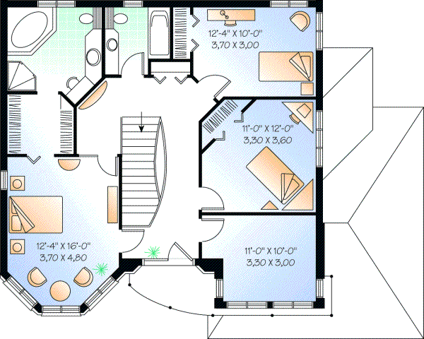 Upper/Second Floor Plan:5-399