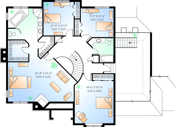 Upper/Second Floor Plan:5-409