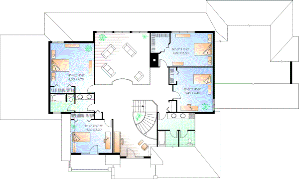Upper/Second Floor Plan:5-414