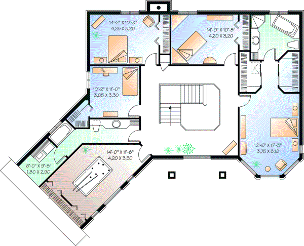 Upper/Second Floor Plan:5-416