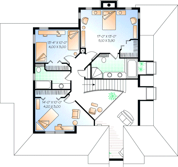 Upper/Second Floor Plan:5-437