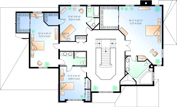 Upper/Second Floor Plan:5-442