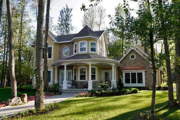 Country house plans 5-444 - front exterior, 1,936 sq ft, 3 bed, 2 bath house plans | Monster House Plans