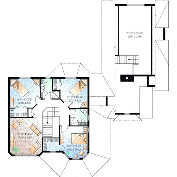 Upper/Second Floor Plan:5-446