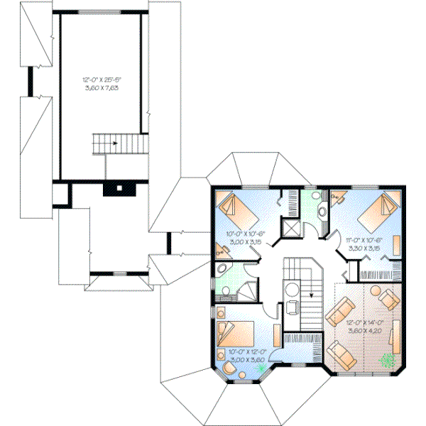 Upper/Second Floor Plan:5-447