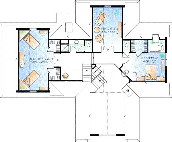 Upper/Second Floor Plan:5-459