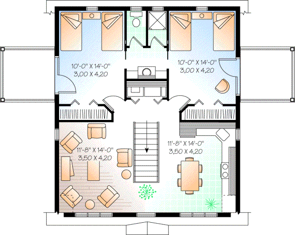 Upper/Second Floor Plan:5-464
