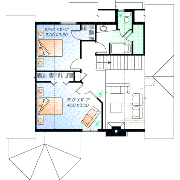 Upper/Second Floor Plan:5-474