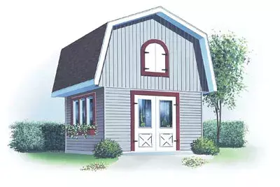 Country house plans 5-485 - front exterior, 448 sq ft, 0 bed, 0 bath house plans | Monster House Plans
