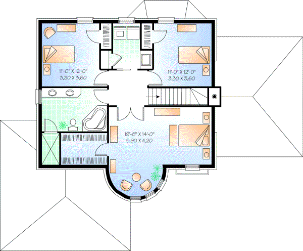 Upper/Second Floor Plan: 5-627