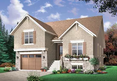 Traditional house plans 5-649 - front exterior, 1,708 sq ft, 3 bed, 2 bath house plans | Monster House Plans