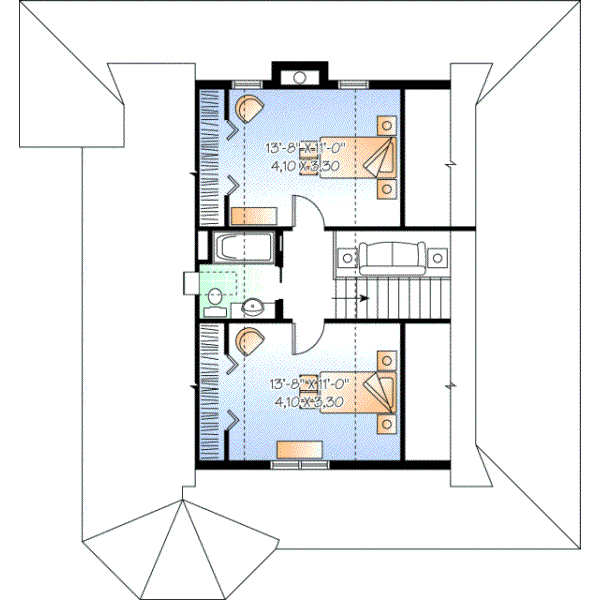 Upper/Second Floor Plan:5-665