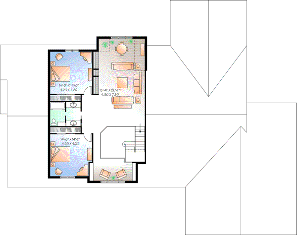 Upper/Second Floor Plan:5-672