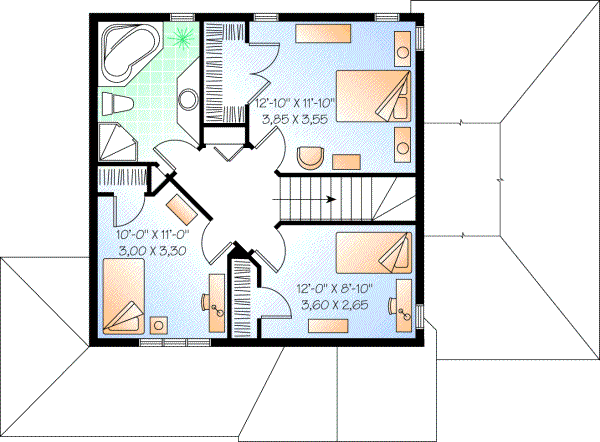 Upper/Second Floor Plan:5-695