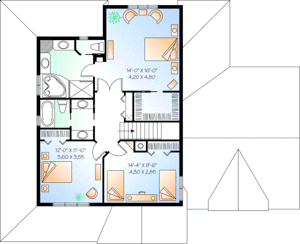 Upper/Second Floor Plan:5-706