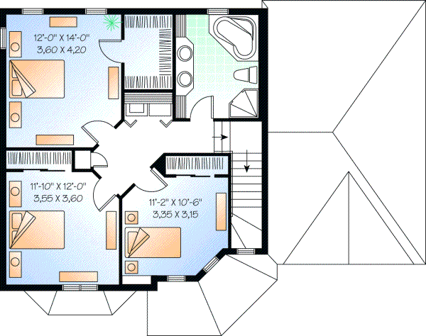 Upper/Second Floor Plan:5-707
