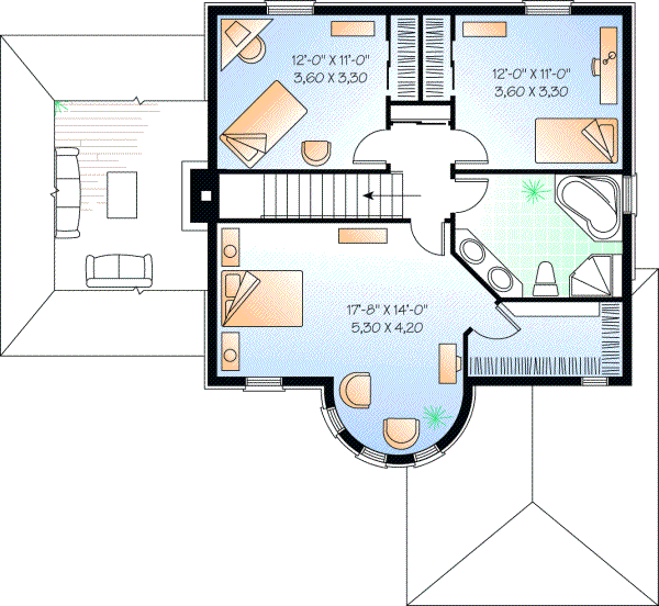 Upper/Second Floor Plan:5-857