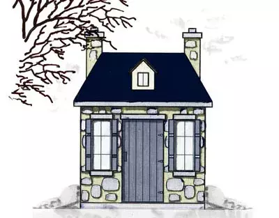 European house plans 5-873 - front exterior, 24 sq ft, 0 bed, 0 bath house plans | Monster House Plans