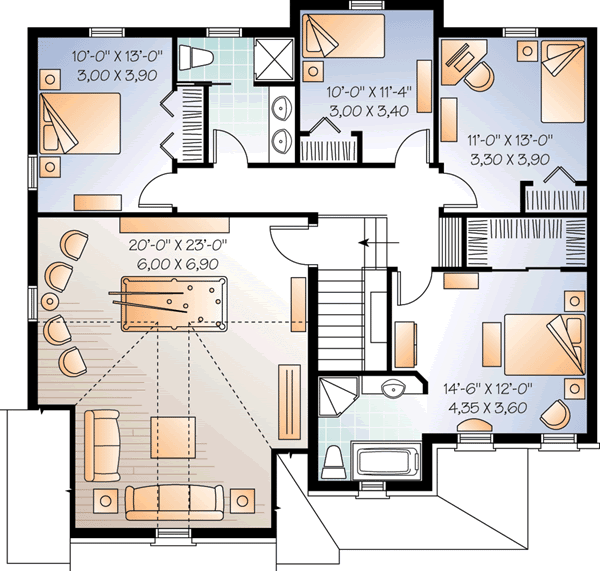 Upper/Second Floor Plan:5-956
