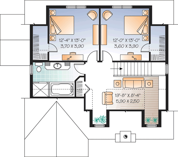 Upper/Second Floor Plan:5-957