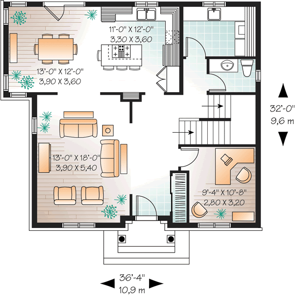 Main Floor Plan: 5-975