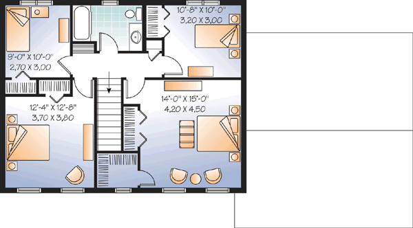 Upper/Second Floor Plan:5-981