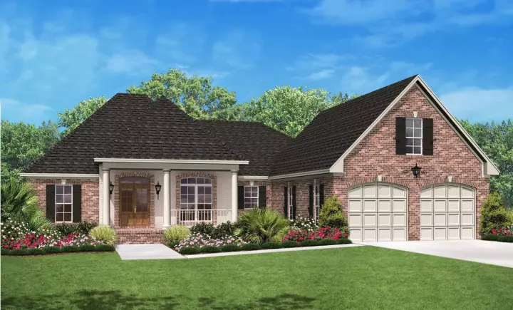 Southern house plans 50-131 - front exterior, 2,000 sq ft, 3 bed, 2 bath house plans | Monster House Plans