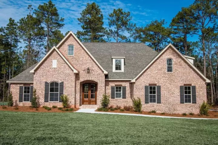 French Country house plans 50-152 - front exterior, 2,210 sq ft, 4 bed, 2 bath house plans | Monster House Plans