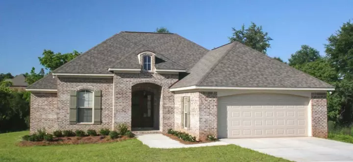French Country house plans 50-300 - front exterior, 1,575 sq ft, 3 bed, 2 bath house plans | Monster House Plans