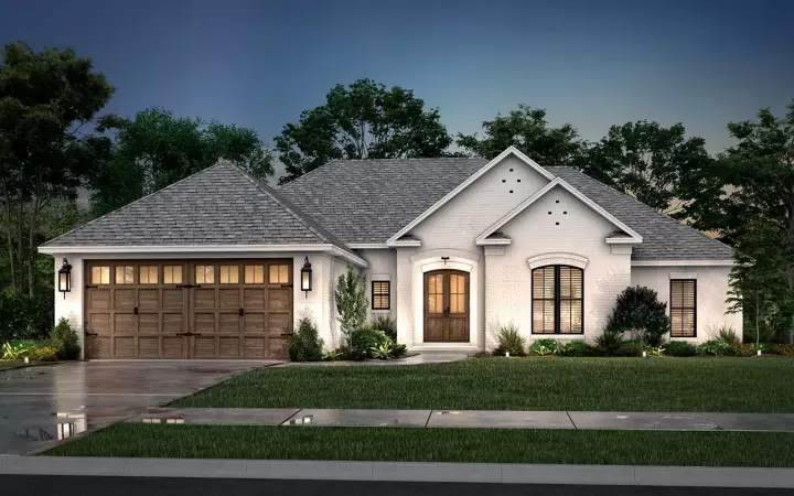 Traditional house plans 50-326 - front exterior, 1,875 sq ft, 4 bed, 2 bath house plans | Monster House Plans