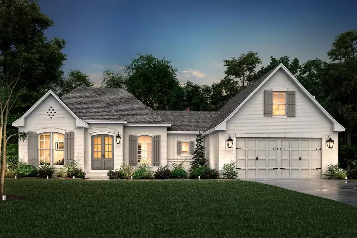 Traditional house plans 50-327 - front exterior, 1,884 sq ft, 3 bed, 2 bath house plans | Monster House Plans