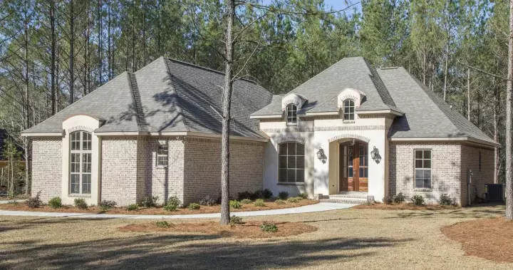 French Country house plans 50-345 - front exterior, 2,146 sq ft, 4 bed, 2 bath house plans | Monster House Plans