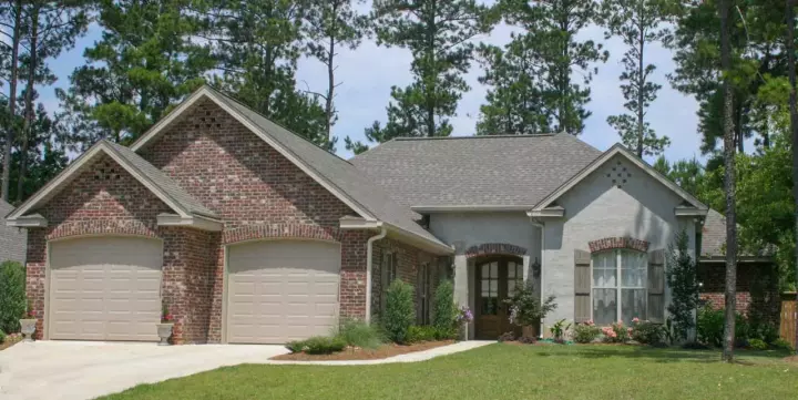 Traditional house plans 50-350 - front exterior, 2,175 sq ft, 4 bed, 2 bath house plans | Monster House Plans
