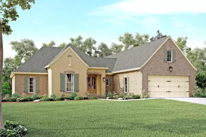Southern house plans 50-351 - front exterior, 2,180 sq ft, 4 bed, 2 bath house plans | Monster House Plans