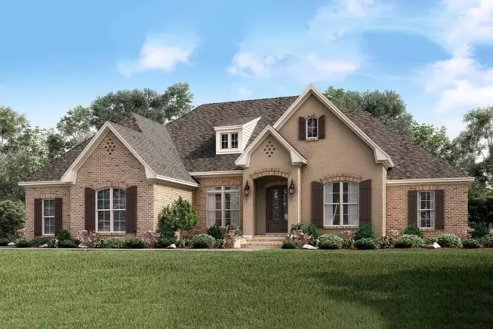 Traditional house plans 50-364 - front exterior, 2,506 sq ft, 4 bed, 2 bath house plans | Monster House Plans
