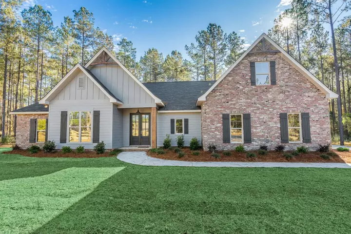 Modern Farmhouse house plans 50-415 - front exterior, 2,095 sq ft, 4 bed, 2 bath house plans | Monster House Plans