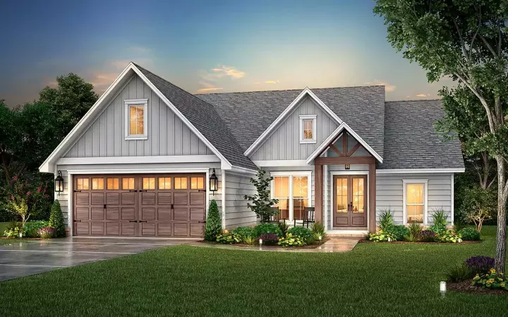 Craftsman house plans 50-469 - front exterior, 1,828 sq ft, 3 bed, 2 bath house plans | Monster House Plans