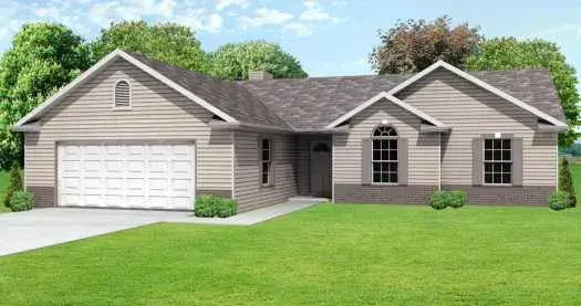 Traditional house plans 51-101 - front exterior, 1,560 sq ft, 3 bed, 2 bath house plans | Monster House Plans