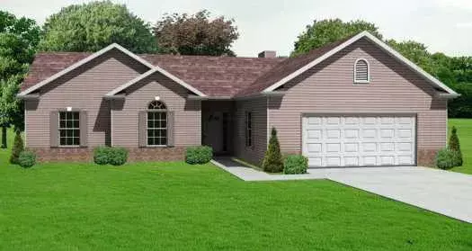 Traditional house plans 51-112 - front exterior, 1,620 sq ft, 3 bed, 2 bath house plans | Monster House Plans