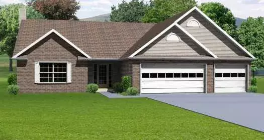 Traditional house plans 51-143 - front exterior, 1,912 sq ft, 3 bed, 2 bath house plans | Monster House Plans